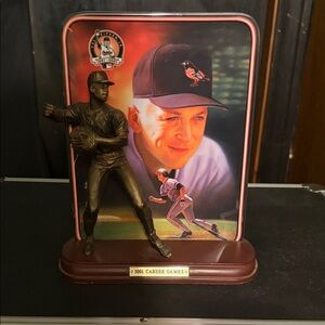 Baseball Legend Bronze Figurine with Plaque